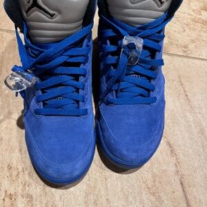 Jordan  5 Retro Blue and Gray Sneakers